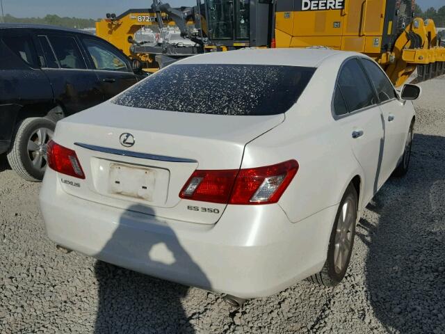 JTHBJ46G772031860 - 2007 LEXUS ES 350 WHITE photo 4