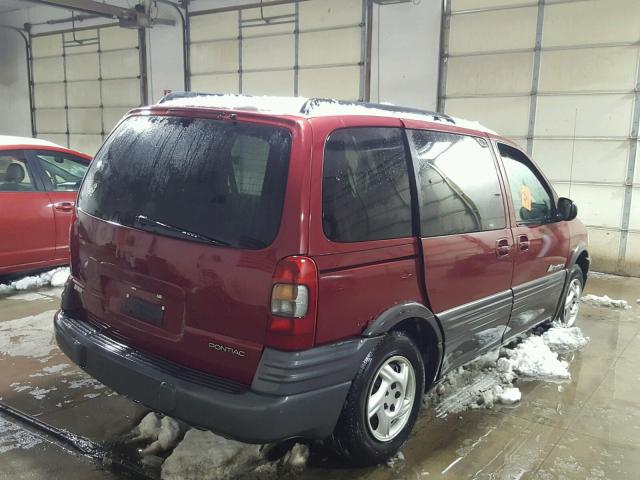 1GMDU03E34D252915 - 2004 PONTIAC MONTANA RED photo 4