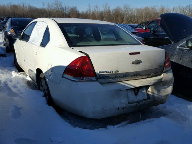 2G1WT58NX79267329 - 2007 CHEVROLET IMPALA LT WHITE photo 3