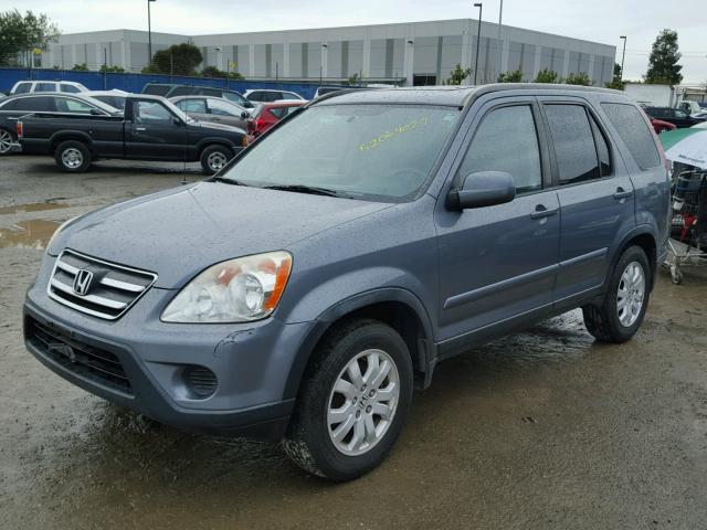 JHLRD78946C018955 - 2006 HONDA CR-V SE BLUE photo 2