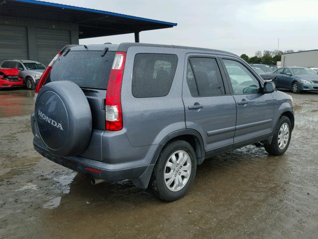 JHLRD78946C018955 - 2006 HONDA CR-V SE BLUE photo 4