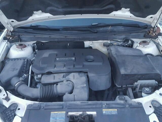 1G2ZG58B674204654 - 2007 PONTIAC G6 BASE WHITE photo 7