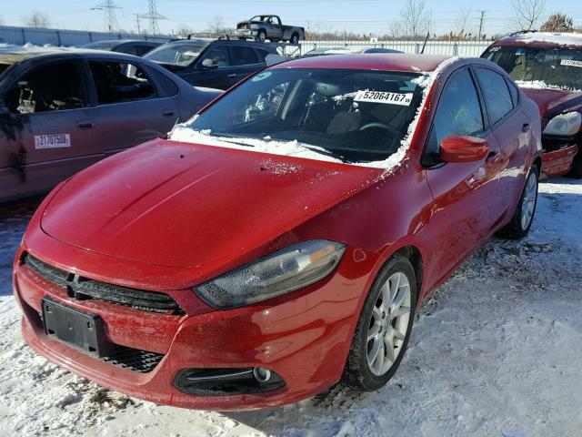 1C3CDFBA5DD342718 - 2013 DODGE DART SXT RED photo 2