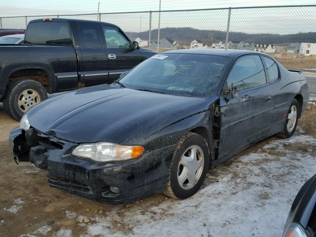 2G1WX15K519294632 - 2001 CHEVROLET MONTE CARL BLACK photo 2