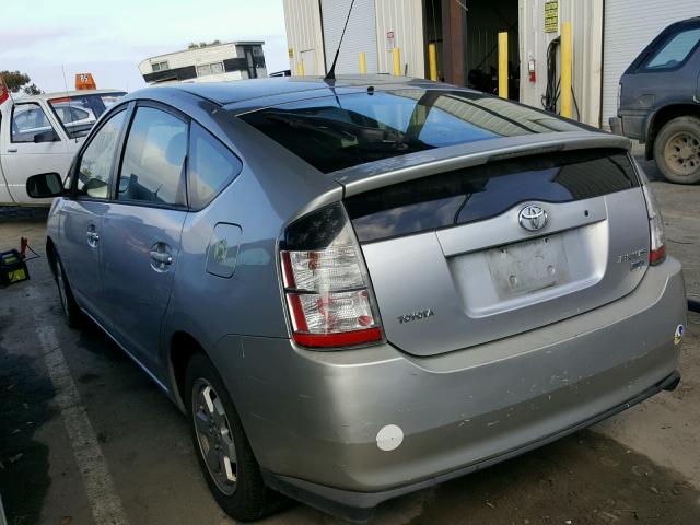 JTDKB20UX57008347 - 2005 TOYOTA PRIUS SILVER photo 3