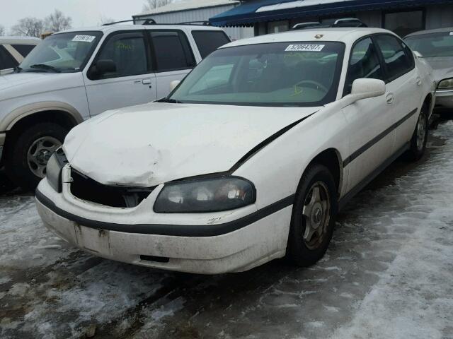 2G1WF52E349382625 - 2004 CHEVROLET IMPALA WHITE photo 2