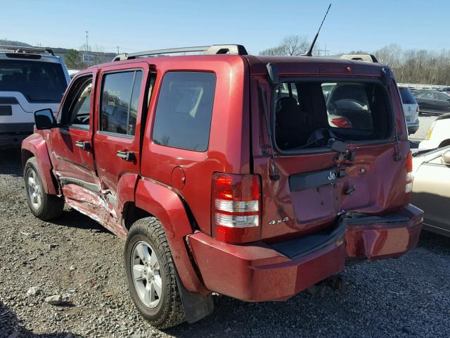 1J4PN2GKXBW556927 - 2011 JEEP LIBERTY SP RED photo 3