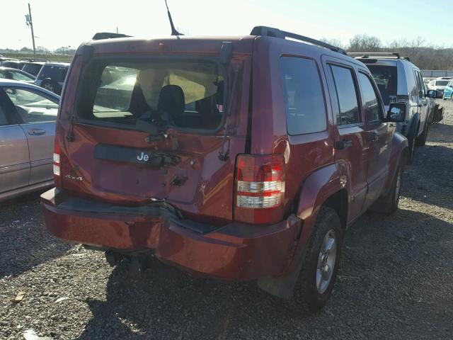 1J4PN2GKXBW556927 - 2011 JEEP LIBERTY SP RED photo 4