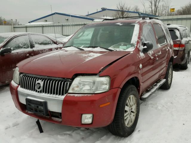 4M2YU571X6DJ02646 - 2006 MERCURY MARINER RED photo 2