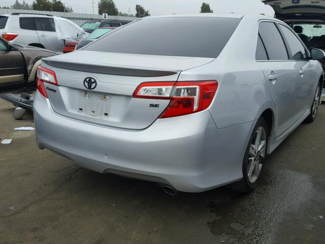 4T1BF1FK3CU115576 - 2012 TOYOTA CAMRY BASE SILVER photo 4