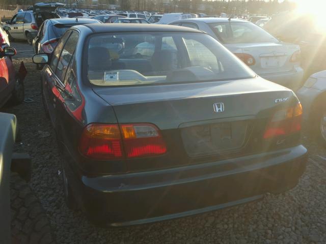 2HGEJ6576XH580924 - 1999 HONDA CIVIC LX GREEN photo 3