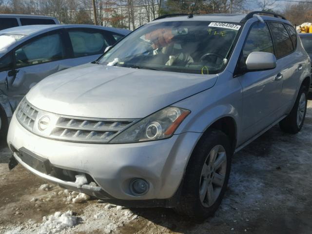 JN8AZ08WX6W507341 - 2006 NISSAN MURANO SL SILVER photo 2