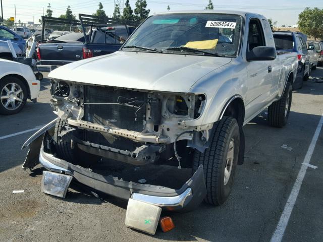 5TESM92N4YZ698506 - 2000 TOYOTA TACOMA XTR SILVER photo 2