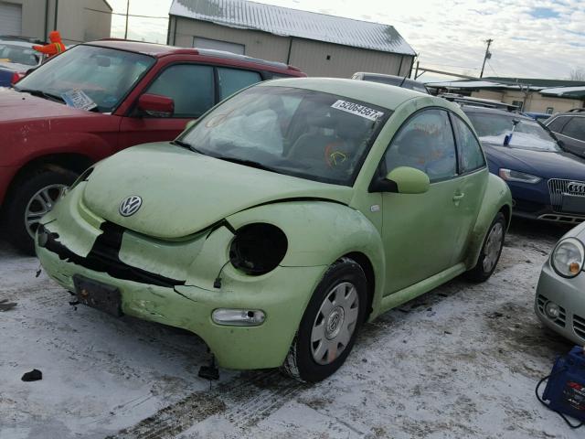 3VWCP21C42M403179 - 2002 VOLKSWAGEN NEW BEETLE მწვანე ფოტო 2