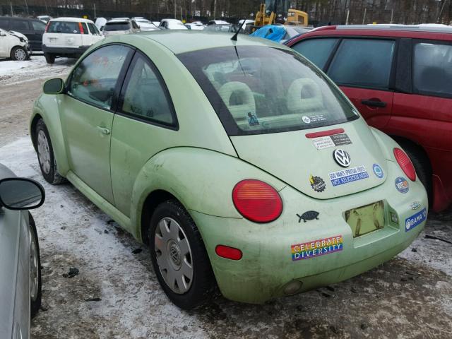 3VWCP21C42M403179 - 2002 VOLKSWAGEN NEW BEETLE მწვანე ფოტო 3