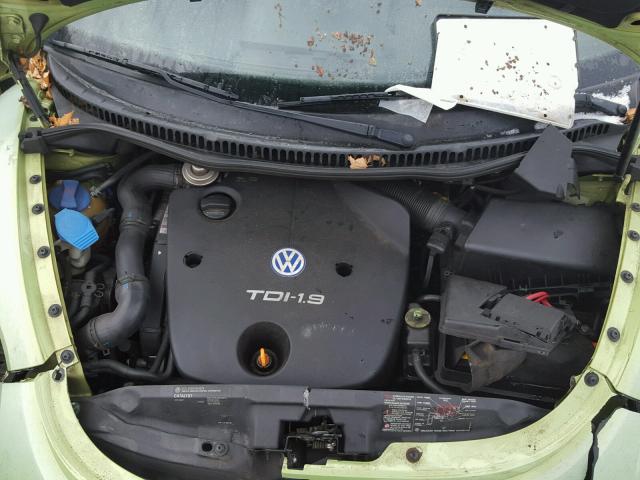 3VWCP21C42M403179 - 2002 VOLKSWAGEN NEW BEETLE მწვანე ფოტო 7