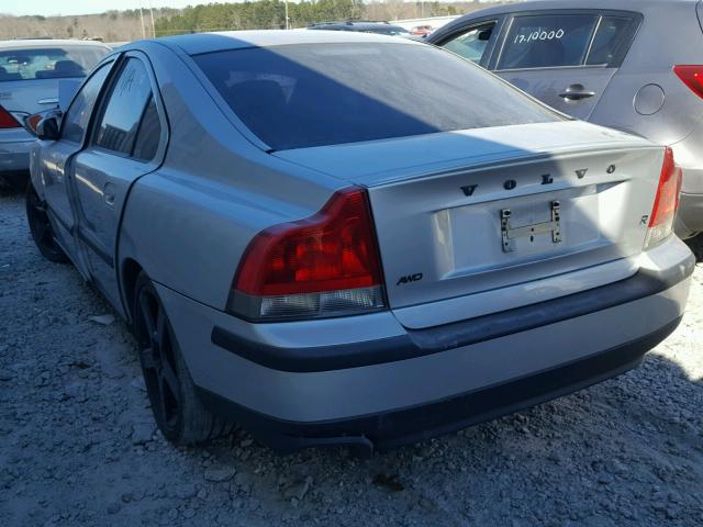 YV1RH52Y842349718 - 2004 VOLVO S60 R SILVER photo 3