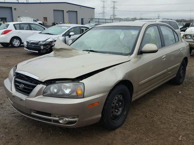 KMHDN46DX6U374939 - 2006 HYUNDAI ELANTRA GL GOLD photo 2