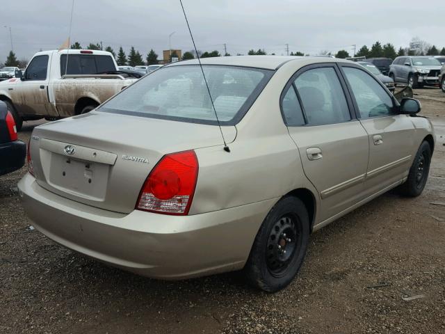 KMHDN46DX6U374939 - 2006 HYUNDAI ELANTRA GL GOLD photo 4