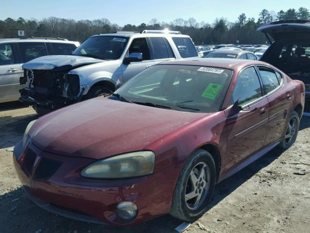 2G2WS542641175624 - 2004 PONTIAC GRAND PRIX BURGUNDY photo 2