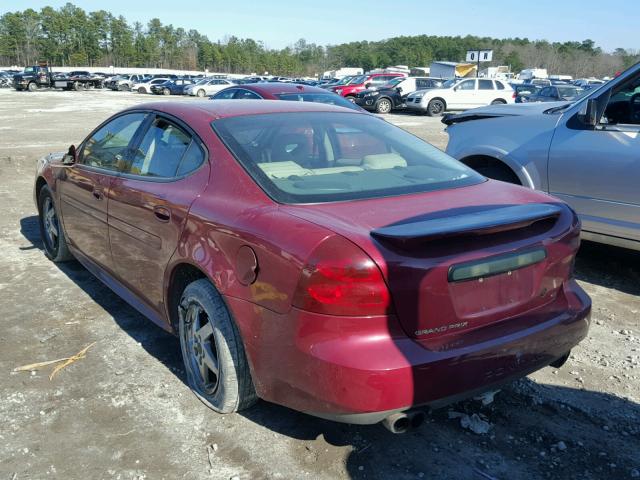 2G2WS542641175624 - 2004 PONTIAC GRAND PRIX BURGUNDY photo 3