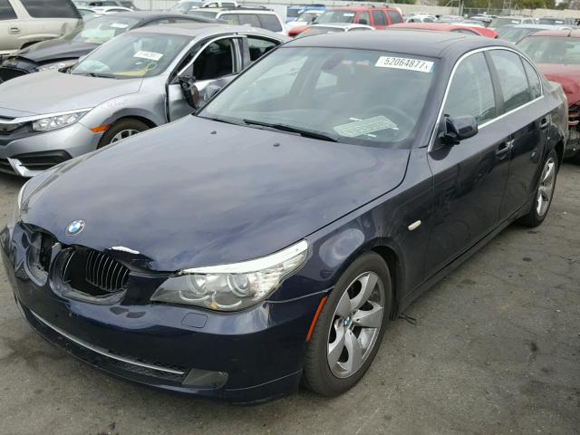 WBANU53528CT10043 - 2008 BMW 528 I BLACK photo 2