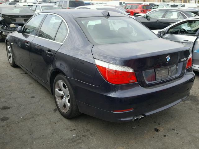 WBANU53528CT10043 - 2008 BMW 528 I BLACK photo 3