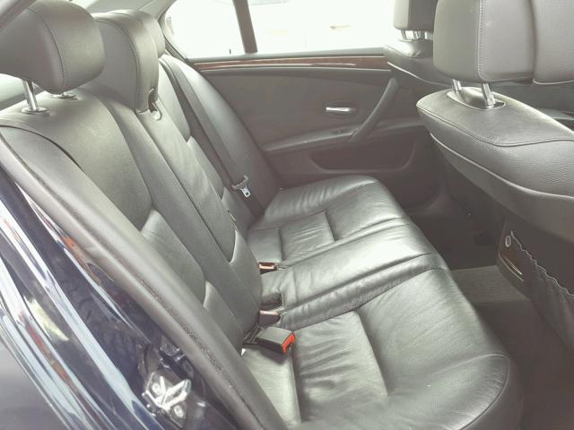 WBANU53528CT10043 - 2008 BMW 528 I BLACK photo 6