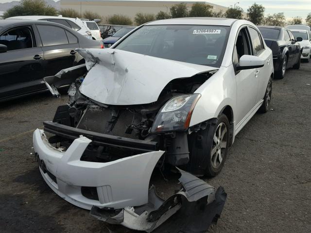 3N1AB6AP8CL663324 - 2012 NISSAN SENTRA 2.0 WHITE photo 2