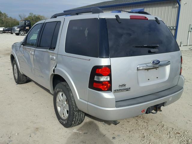 1FMEU6DE4AUB07772 - 2010 FORD EXPLORER X SILVER photo 3