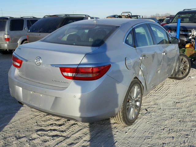 1G4PS5SK9D4246169 - 2013 BUICK VERANO SILVER photo 4