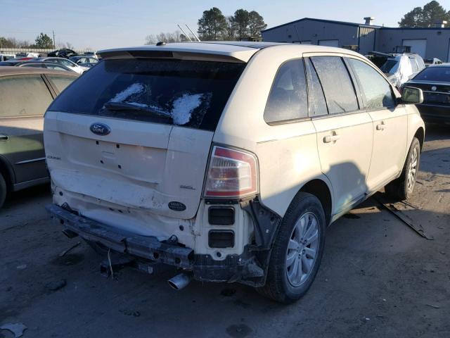 2FMDK38C37BA34255 - 2007 FORD EDGE SEL CREAM photo 4