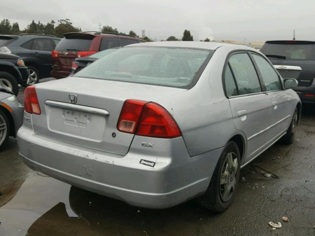 2HGES26711H604221 - 2001 HONDA CIVIC EX SILVER photo 4