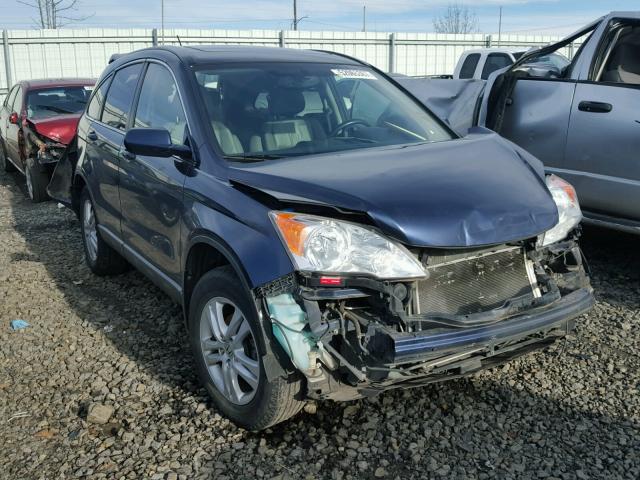 JHLRE4H71AC006328 - 2010 HONDA CR-V EXL BLUE photo 1