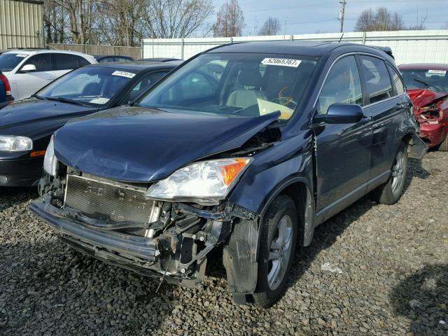 JHLRE4H71AC006328 - 2010 HONDA CR-V EXL BLUE photo 2