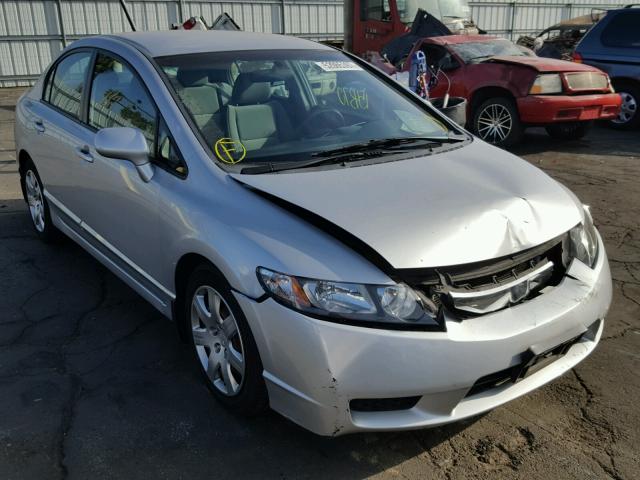 2HGFA1F51BH300453 - 2011 HONDA CIVIC LX SILVER photo 1