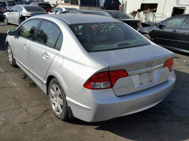 2HGFA1F51BH300453 - 2011 HONDA CIVIC LX SILVER photo 3