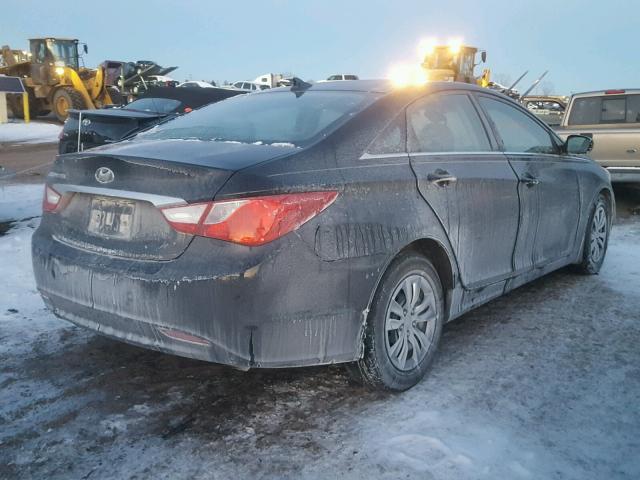 5NPEB4ACXDH569446 - 2013 HYUNDAI SONATA GLS BLACK photo 4