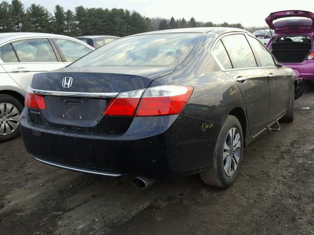 1HGCR2F3XEA032215 - 2014 HONDA ACCORD LX BLACK photo 4