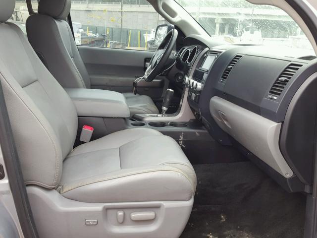 5TDKY5G10ES052794 - 2014 TOYOTA SEQUOIA LI SILVER photo 5