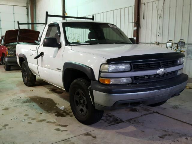 1GCEK14T72Z215707 - 2002 CHEVROLET SILVERADO WHITE photo 1