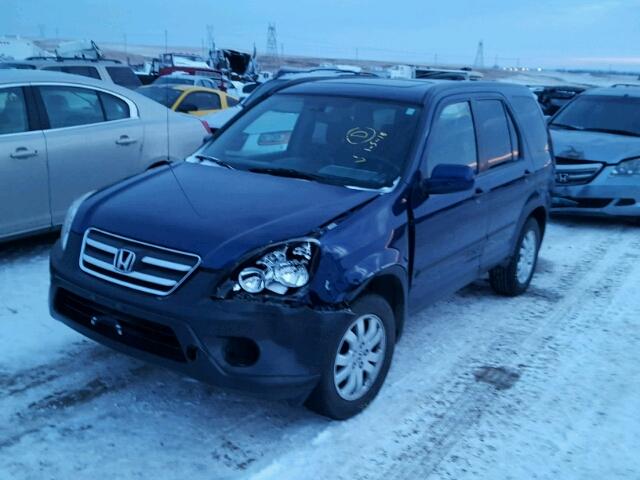 JHLRD78855C018193 - 2005 HONDA CR-V EX BLUE photo 2