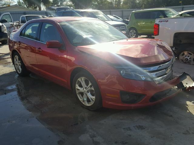 3FAHP0HA9CR429160 - 2012 FORD FUSION SE RED photo 1