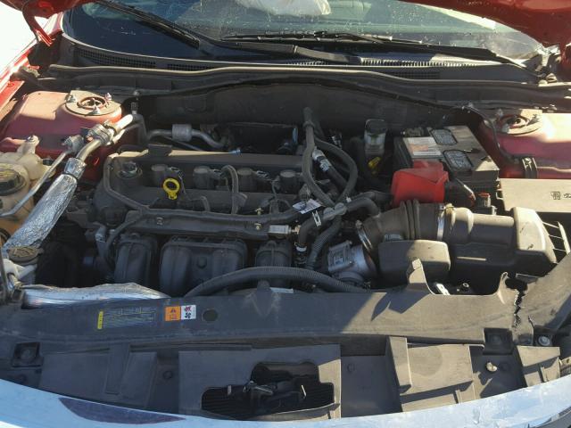 3FAHP0HA9CR429160 - 2012 FORD FUSION SE RED photo 7