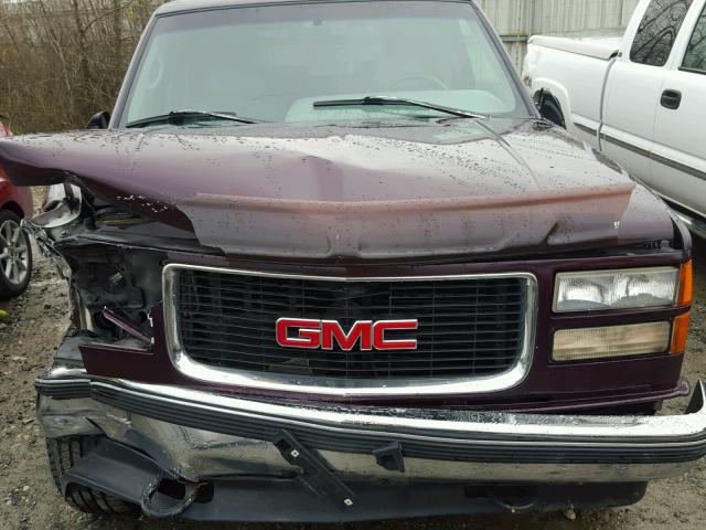 1GKEK13R7TJ731172 - 1996 GMC YUKON BURGUNDY photo 7