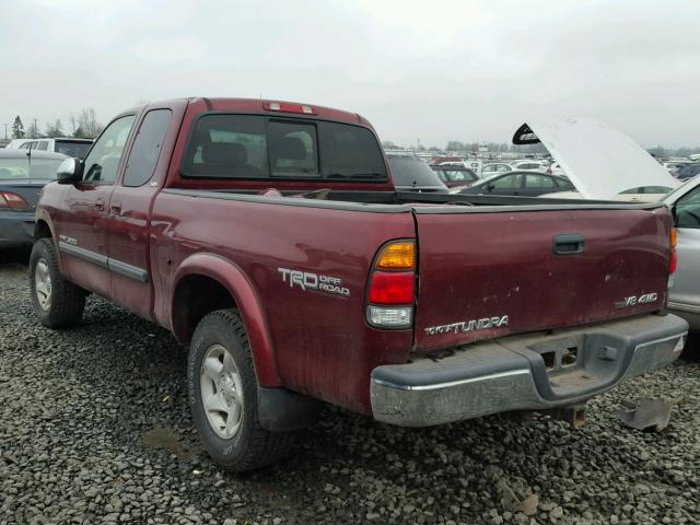 5TBBT44103S404775 - 2003 TOYOTA TUNDRA ACC MAROON photo 3