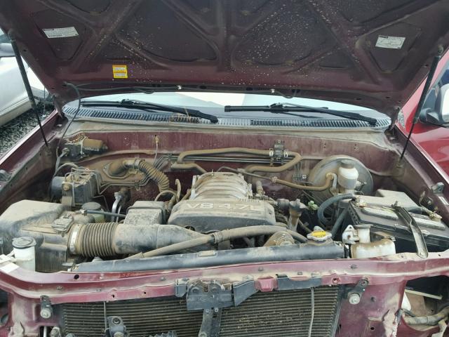 5TBBT44103S404775 - 2003 TOYOTA TUNDRA ACC MAROON photo 7