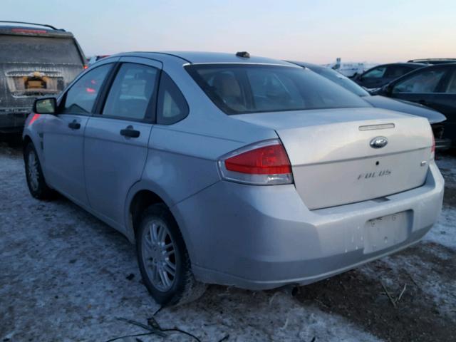 1FAHP35N18W140013 - 2008 FORD FOCUS SE GRAY photo 3