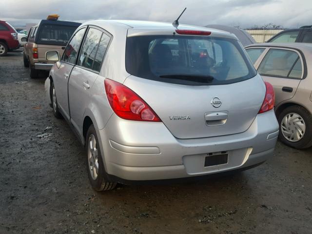 3N1BC13E97L352085 - 2007 NISSAN VERSA S GRAY photo 3