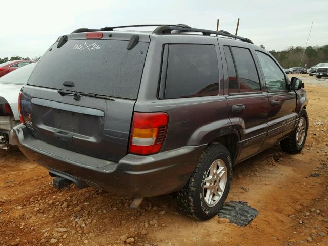 1J4GW48S84C226571 - 2004 JEEP GRAND CHER GRAY photo 4